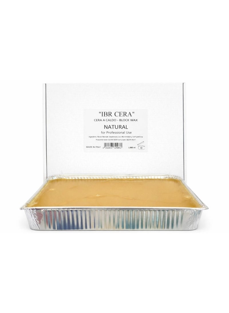 IBR CERA Natural Wax Block 1000ml – All Skin Types - Image 1
